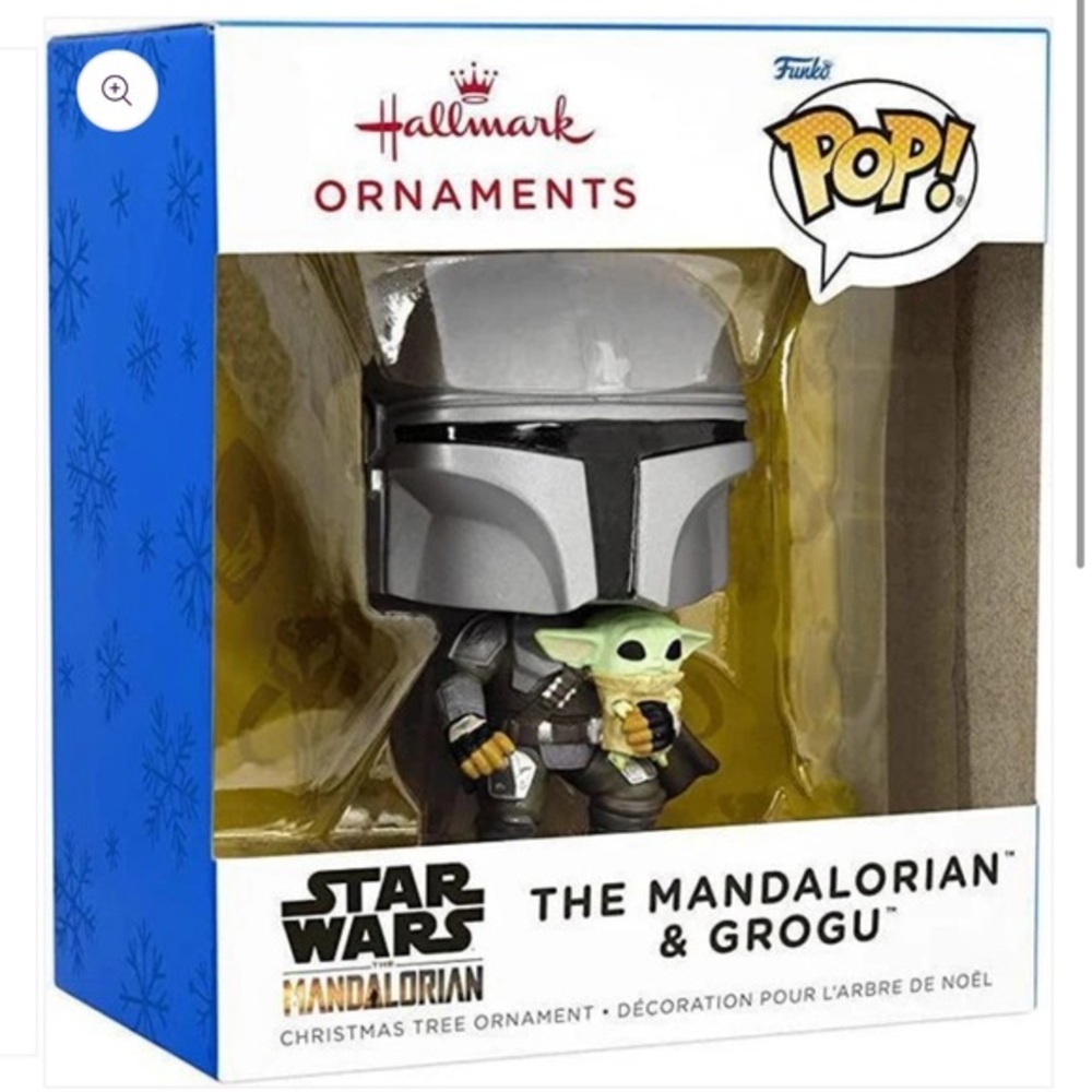 The Mandalorian With Grogu Funko Pop Hallmark Ornament